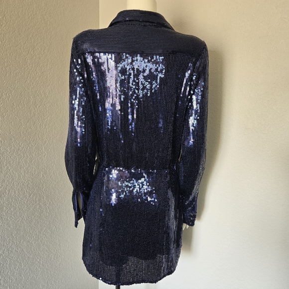 Free People Midnight Sequin Mini Dress - Picture 8 of 9
